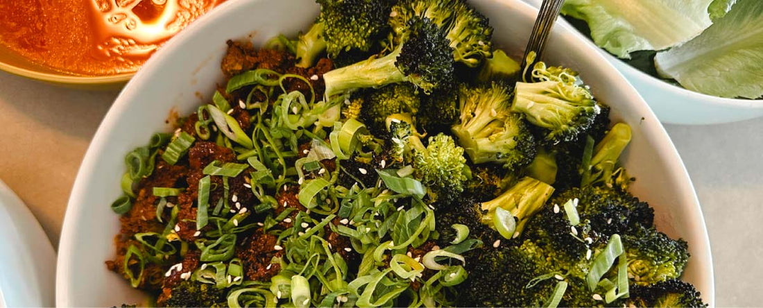 Bison & Broccoli Over Jasmine Rice