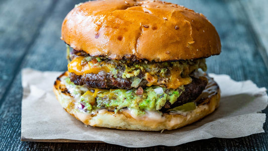 Guacamole Bison and Beef Burger