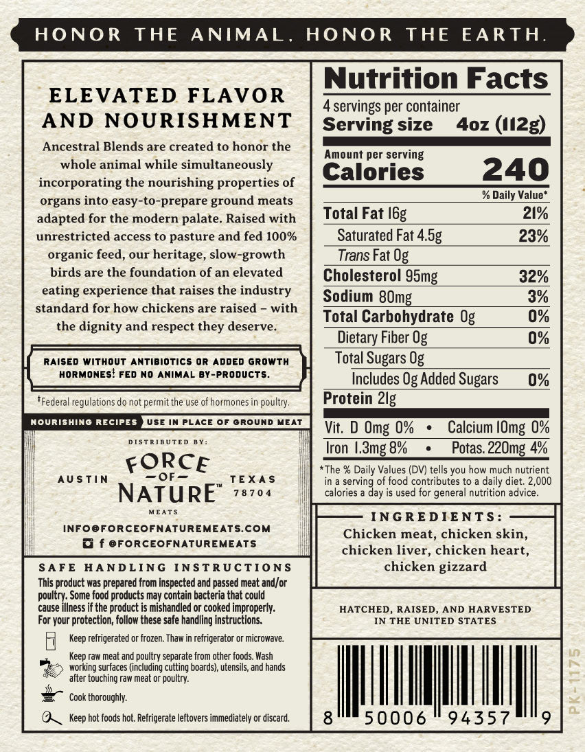 Heritage, Slow-Growth Chicken Ancestral Blend