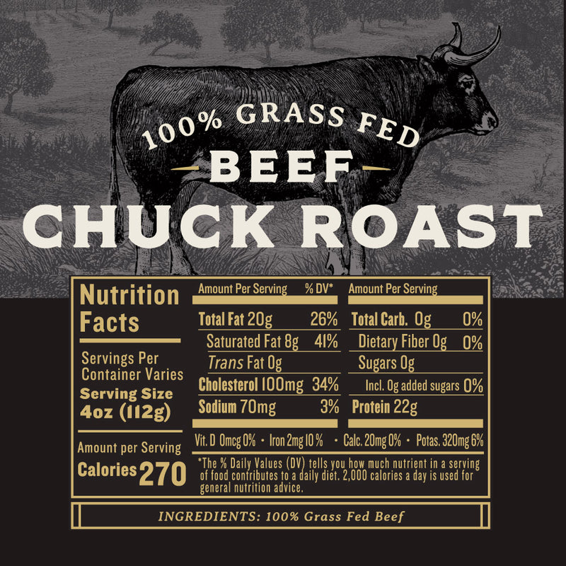 Grass Fed Beef Chuck Roast