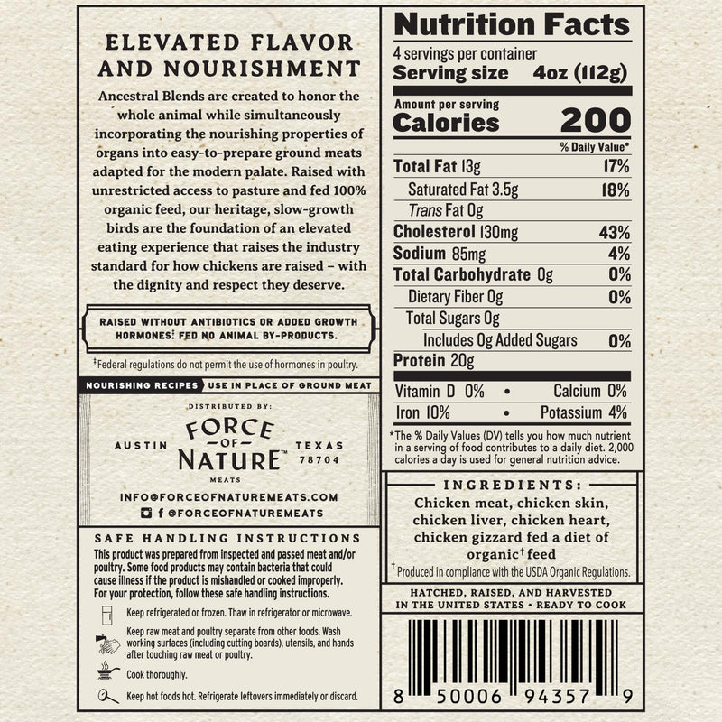 Heritage, Slow-Growth Chicken Ancestral Blend