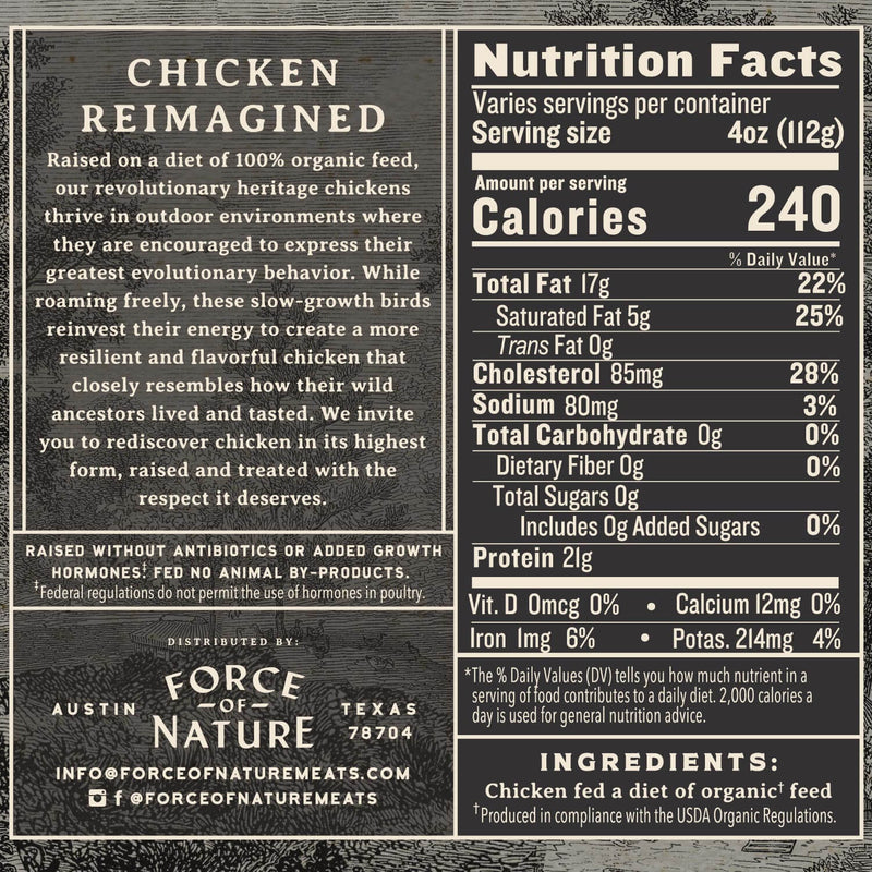 Heritage, Slow-Growth Whole Chicken