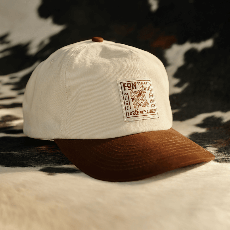 Two Tone Cow Patch Hat
