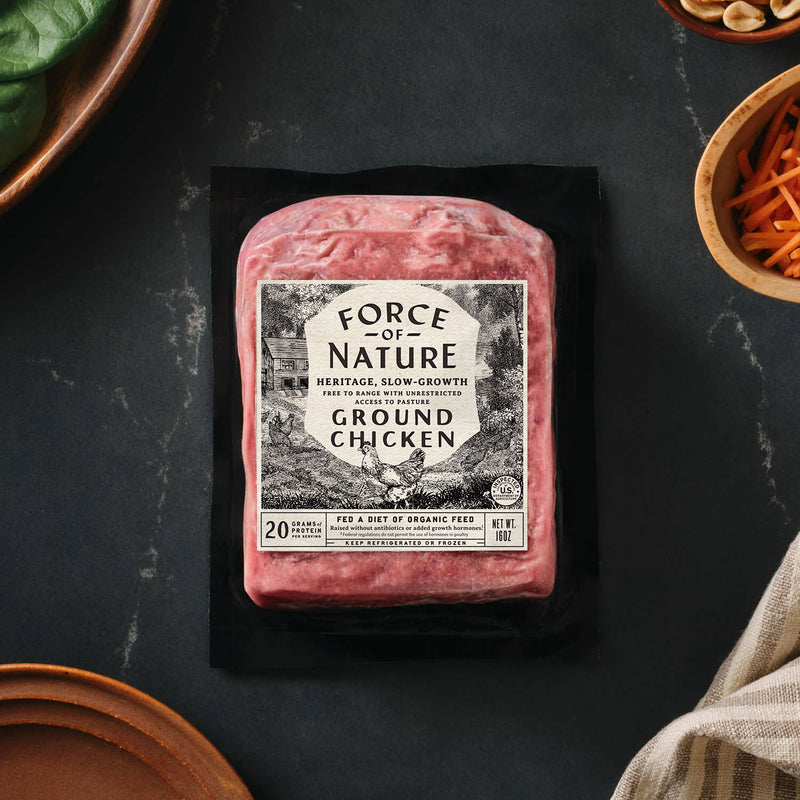 Heritage, Slow-Growth Ground Chicken