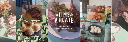 Pan Roasted Tomahawk with Amaro Persimmon Jam and Ruth Wakefield's Dinner Rolls - A Time & A Plate Recipe