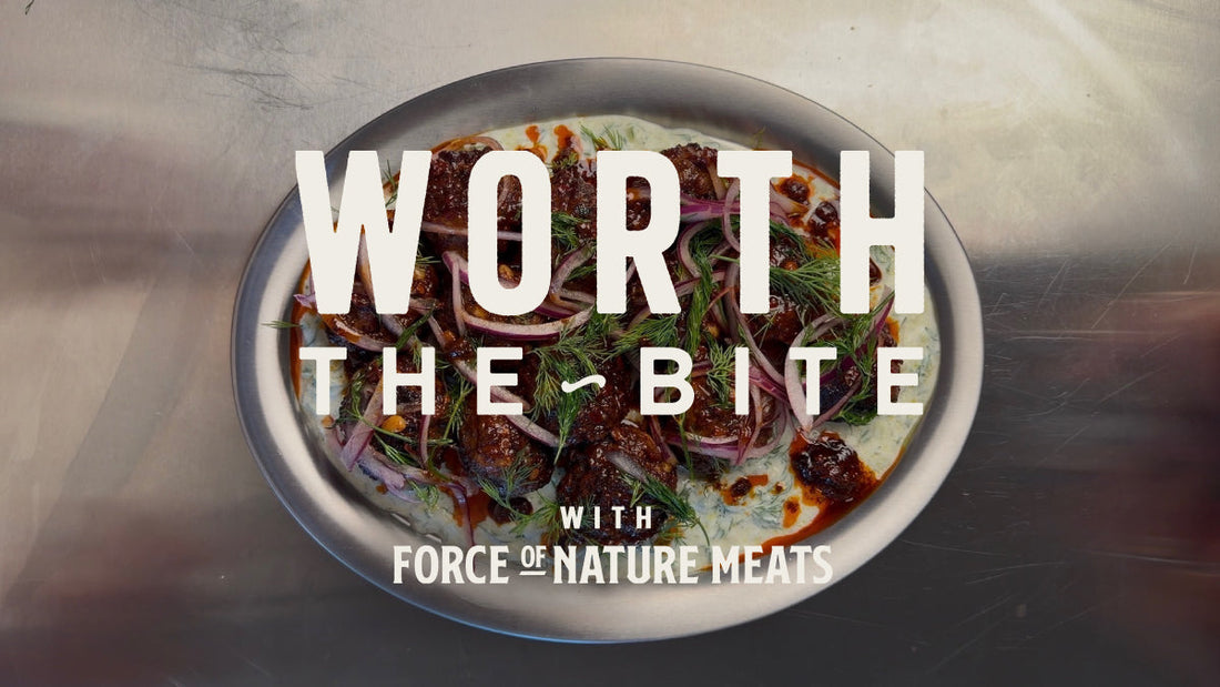Beef Ancestral Meatballs with Harissa and Tzatziki