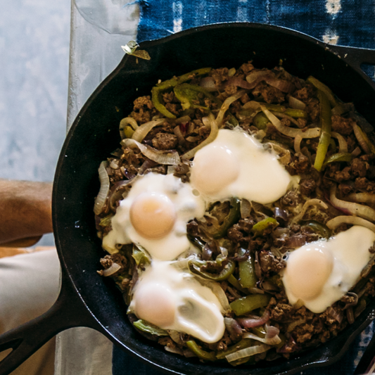 REGENERATIVE BEEF AND EGG STIR FRY