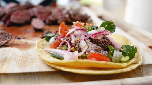 BISON STEAK STREET TACOS WITH HOMEMADE PICO