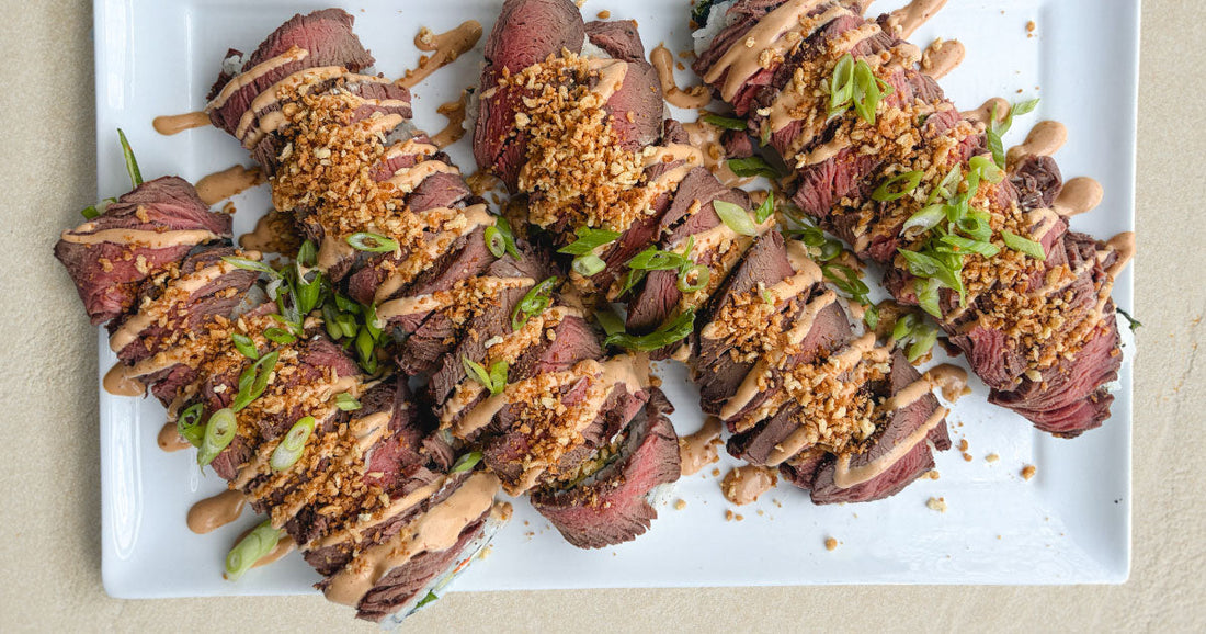 Cowboy Sushi: Bison Tenderloin Rolls