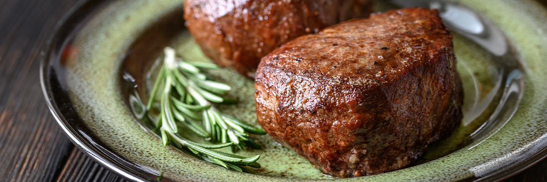 BISON TENDERLOIN STEAKS WITH HOLIDAY CRANBERRY GLAZE