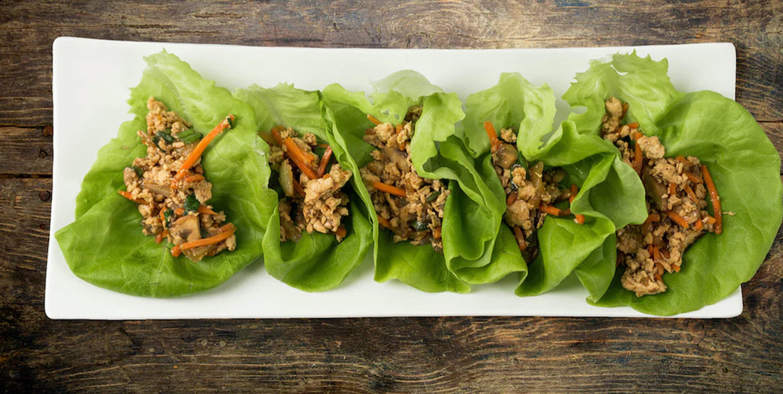 SPRING LETTUCE WRAPS with Pasture Raised Ground Chicken