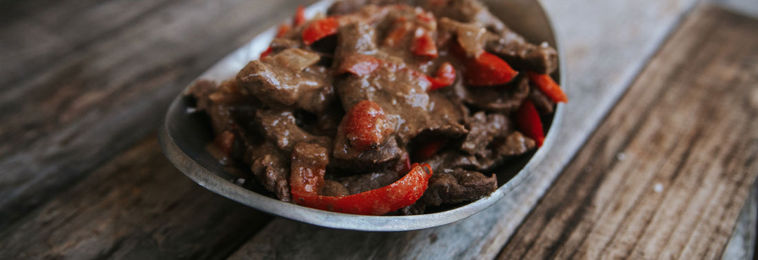 ONE-SKILLET BISON STEAK FAJITAS WITH GRAVY