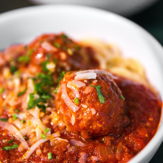 HOMEMADE SPAGHETTI & VENISON MEATBALLS BY LIANA WERNER GRAY