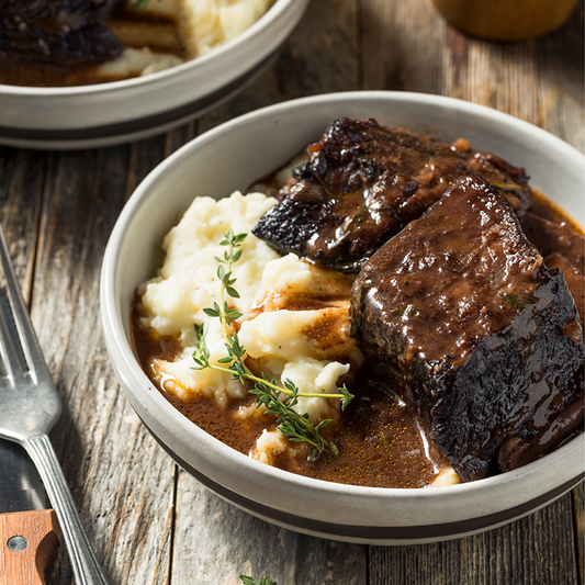 COFFEE-MARINATED BISON SHORT RIBS