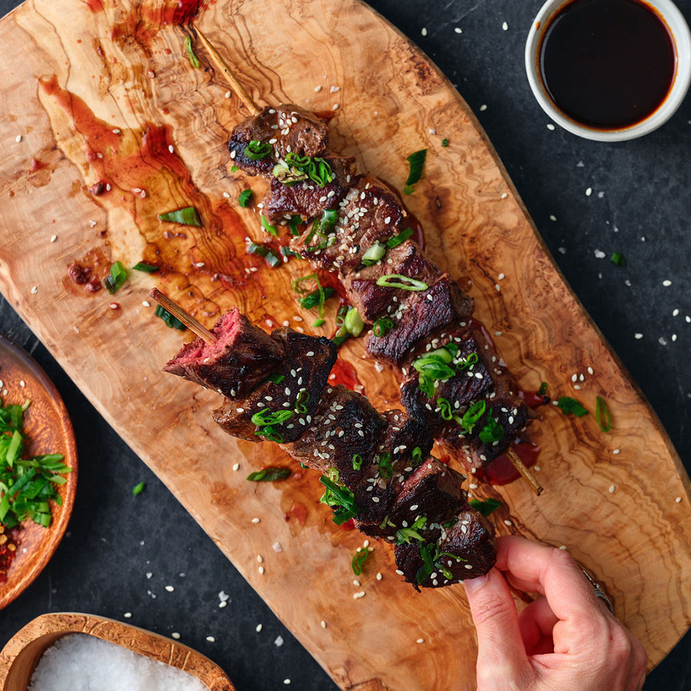 Button Meat Grass Fed Beef Kabob Meat – Force of Nature Meats
