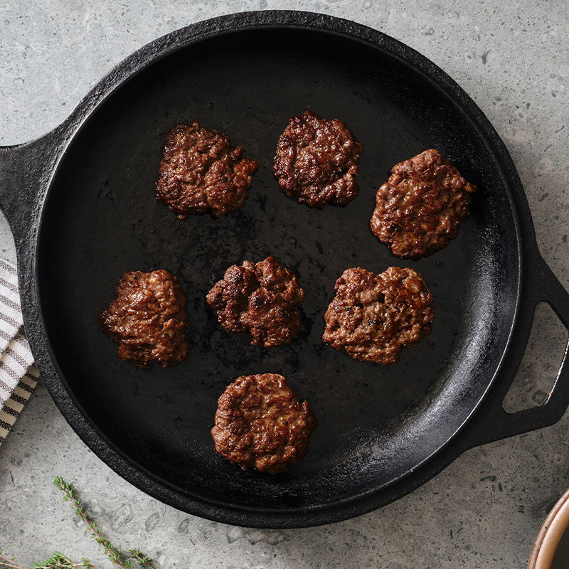 Grass Fed Bison and Beef Breakfast Sausage