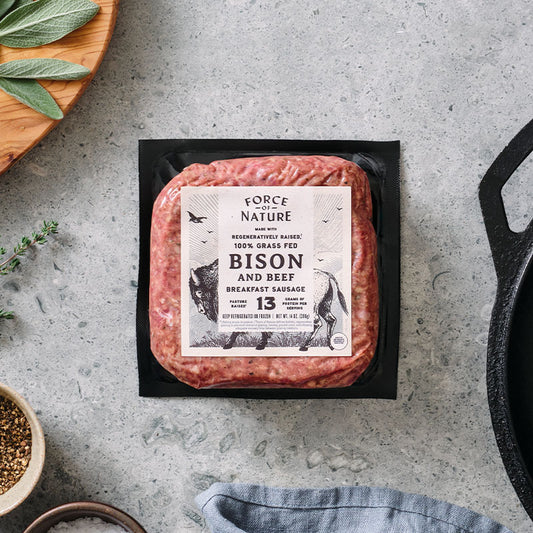 Bison + Beef Breakfast Sausage