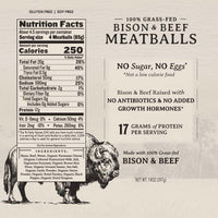 Grass Fed Bison and Beef Homestyle Meatballs thumbnail 3