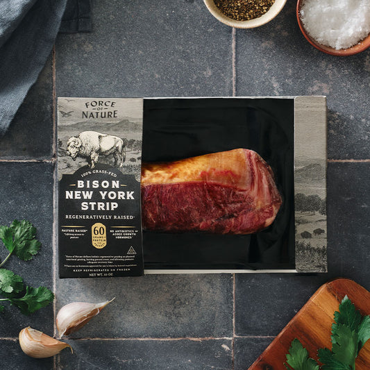 Grass Fed Bison NY Strip Steak