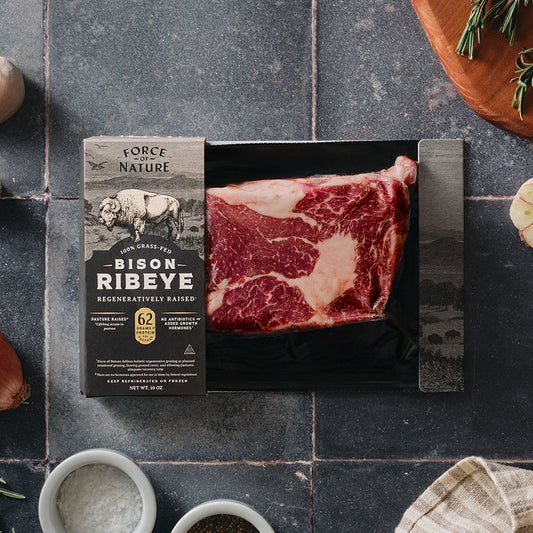 Grass Fed Bison Ribeye Steak