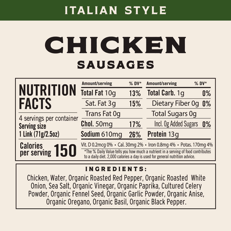 Italian Style Chicken Sausage