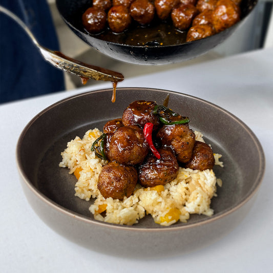 Heritage, Slow-Growth Chicken Teriyaki Style Meatballs