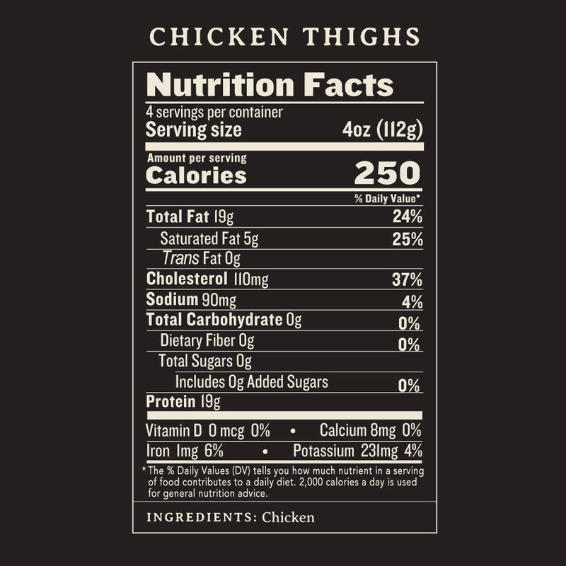 Heritage, Slow-Growth Chicken Thighs