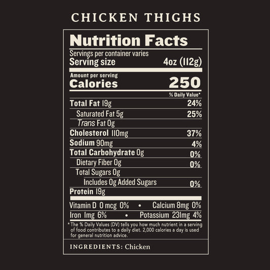 Heritage, Slow-Growth Chicken Thighs