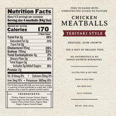 Heritage, Slow-Growth Chicken Teriyaki Style Meatballs