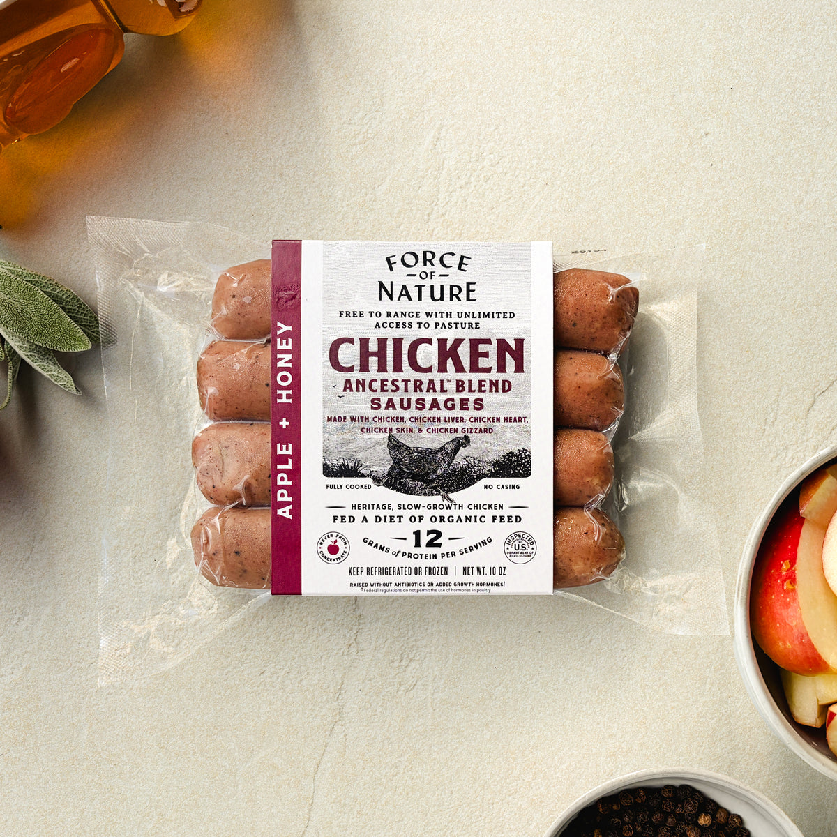 Apple & Honey Chicken Ancestral Blend Sausage