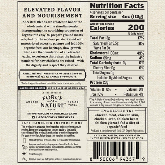 Heritage, Slow-Growth Chicken Ancestral Blend