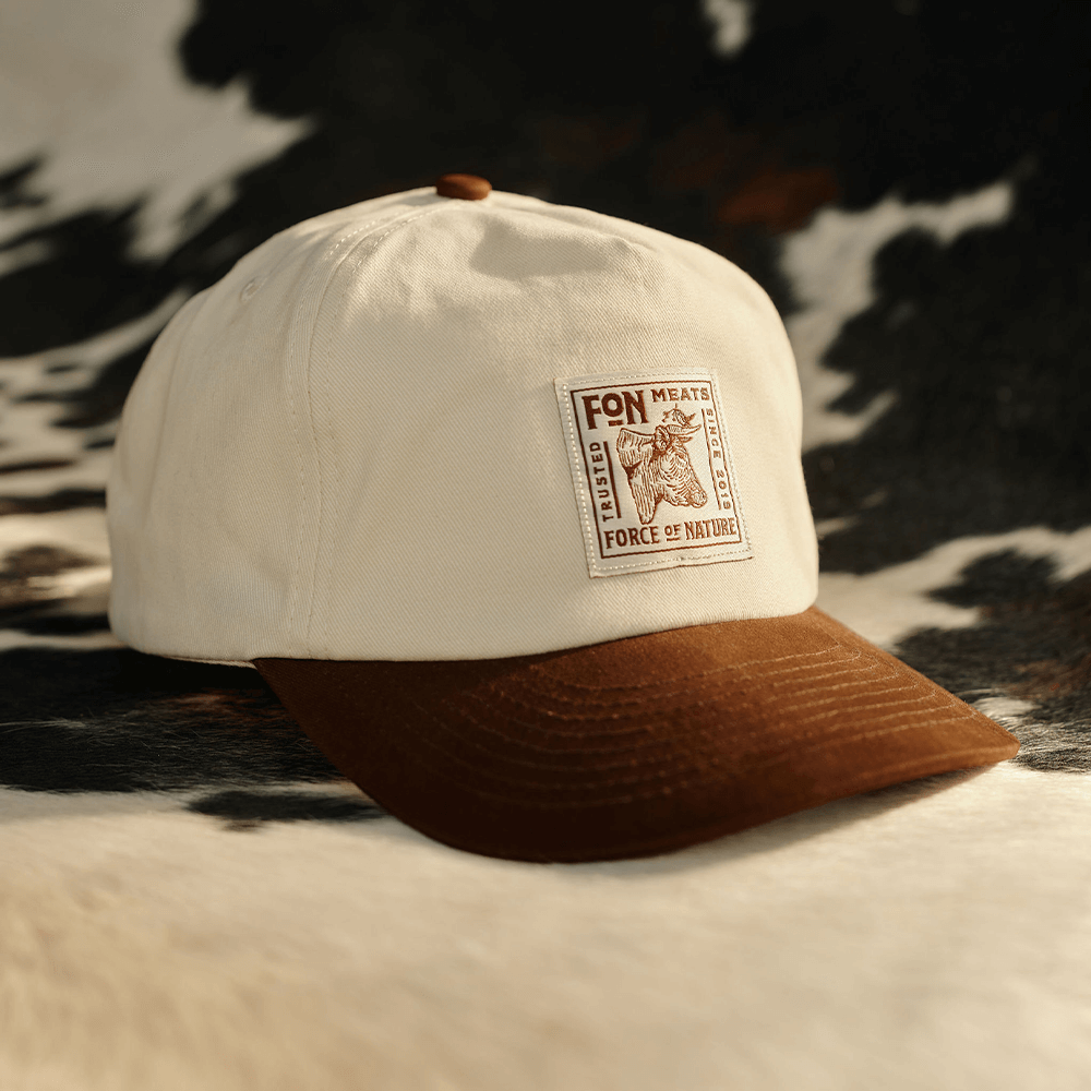 Two Tone Cow Patch Hat