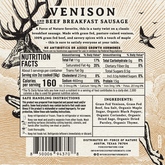 Grass Fed Venison and Beef Breakfast Sausage