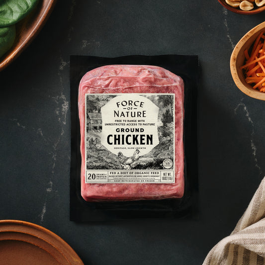Heritage, Slow-Growth Ground Chicken