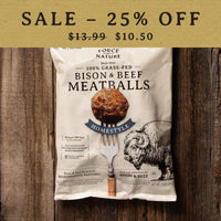 Grass Fed Bison and Beef Homestyle Meatballs thumbnail 5