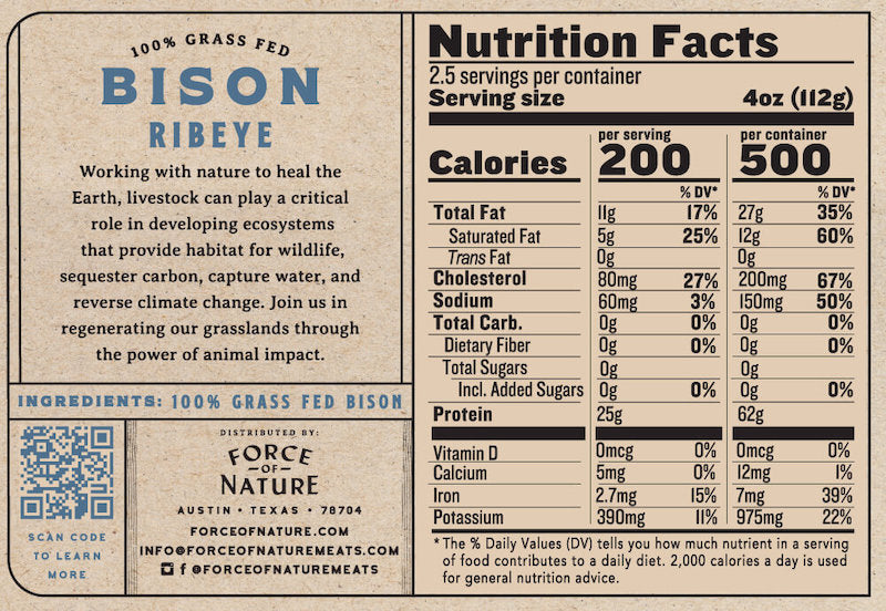Regenerative Bison Ribeye