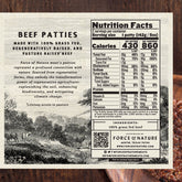 Grass Fed Beef Burger Patties