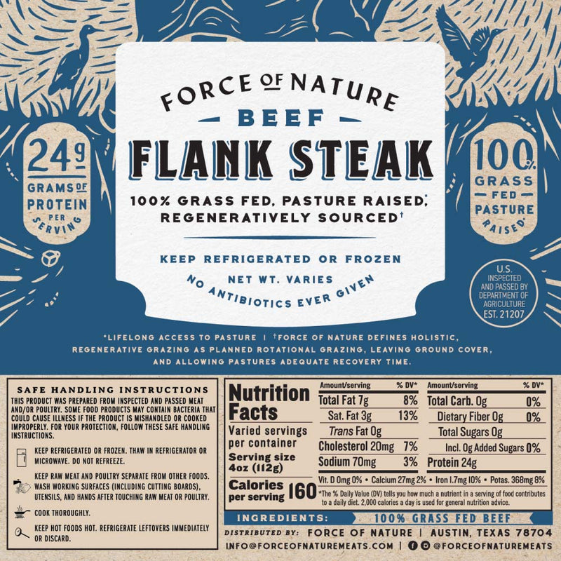 Flank Steak nutritional facts.