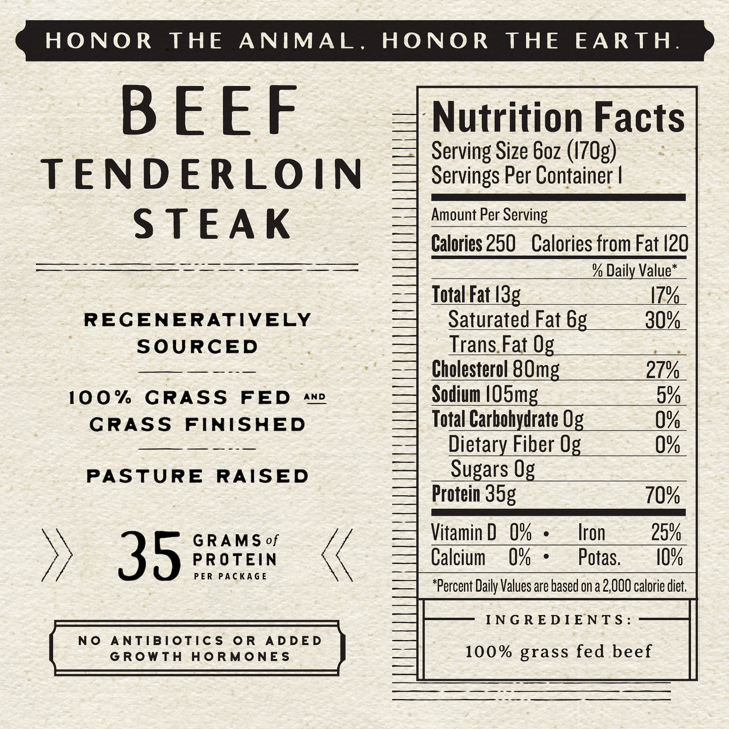 Regenerative Beef Tenderloin Filet