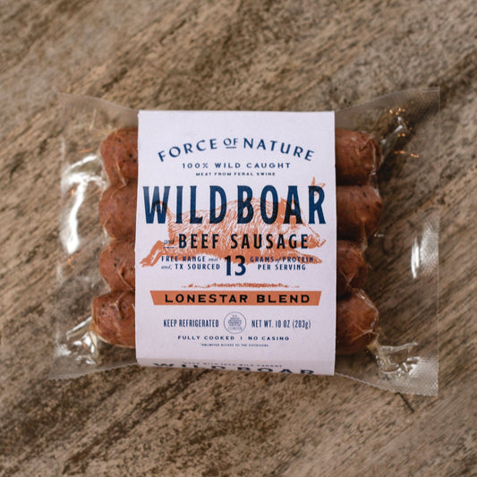 Wild Boar and Beef Link Sausage Lonestar Blend