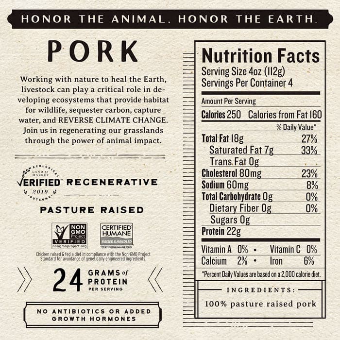 Regenerative Ground Pork